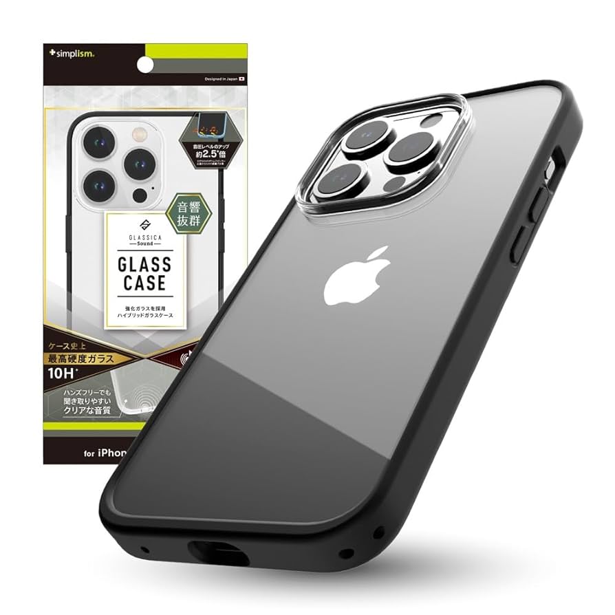 Amazon.co.jp: Simplism シンプリズム iPhone 15 Pro [GLASSICA